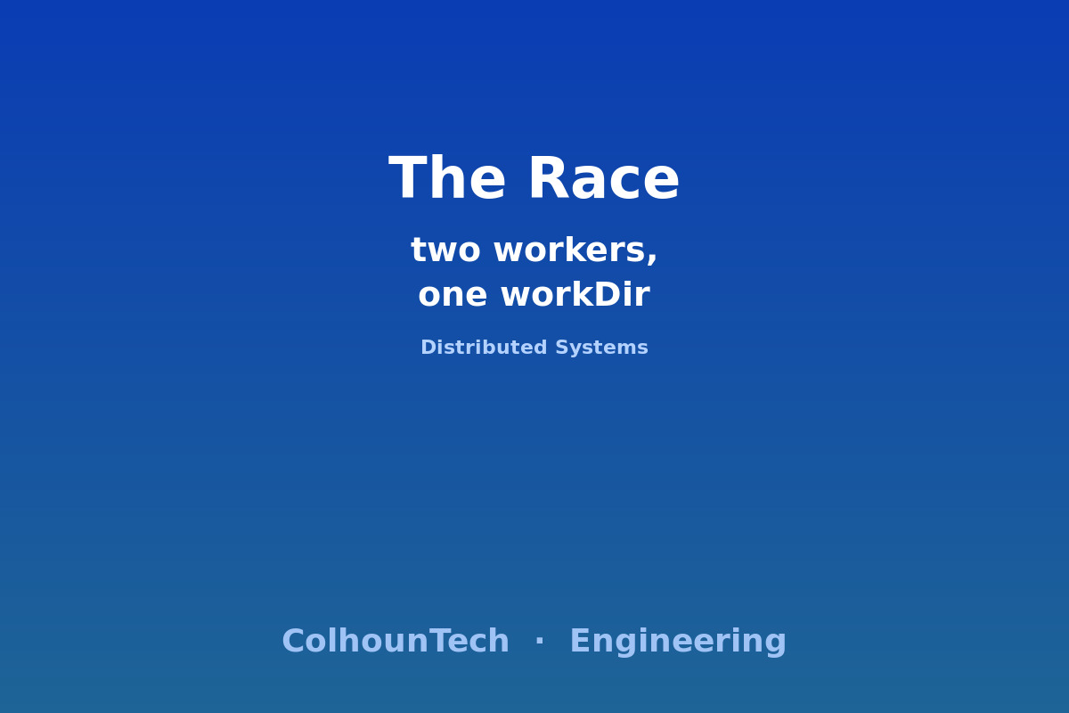 Two transcoders, one workDir: the race I didn't see coming