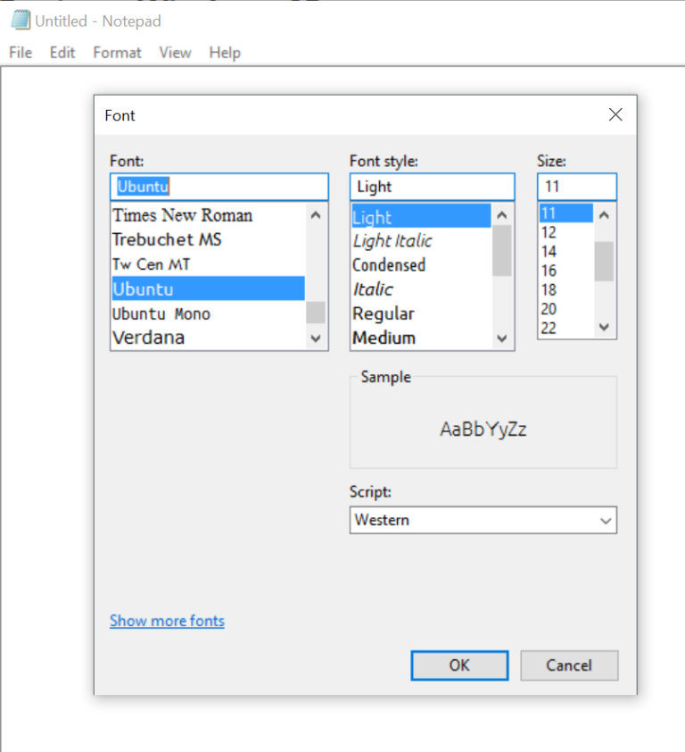 How to Install Ubuntu Fonts on Windows 10 CT Studio
